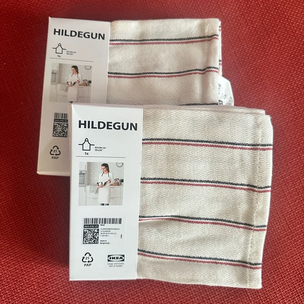 IKEA 100% Cotton Apron - New/Set of 2